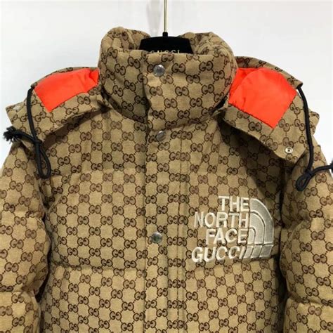 fake gucci puffer jacket|gucci gg print jacket men's.